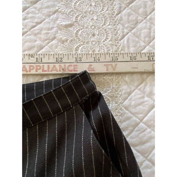 H&M Pinstriped Wide Leg Trousers Gray NWT Size Small - Picture 9 of 11